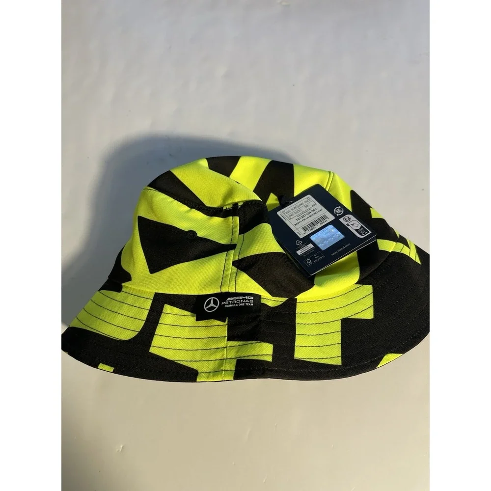 Lewis Hamilton Mercedes-AMG Petronas F1 Team Bucket Hat - Neon Green One Size